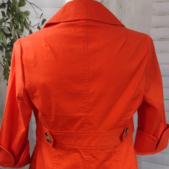 Ambition Women's Vibrant Orange Utility Jacket Size L - Picture 6 of 8